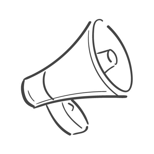 megaphone communication icon