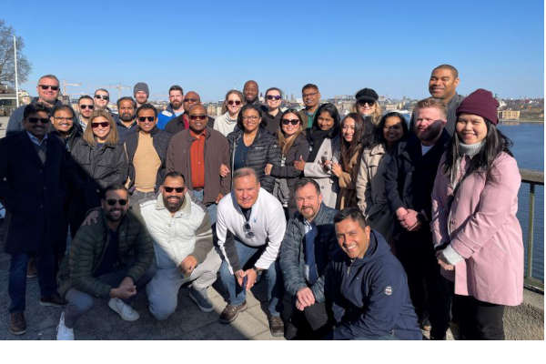 EMBA students on their class trip